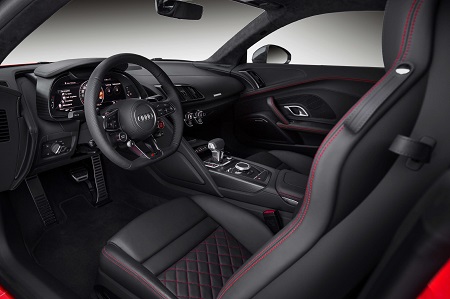 Audi R8 Spyder Cabrio 2016 Plus Interieur Innenraum und Cockpit Bildquelle: Audi.de