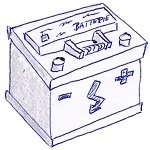 Autobatterie-Skizze-Aufbau-Wechseln leicht gemacht
