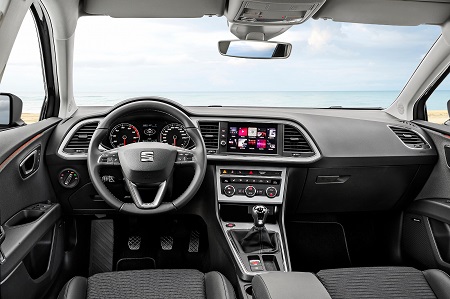 Bild des neuen Seat Leon ST Facelift Blick ins Cockpit Bildquelle: seat-mediacenter.de