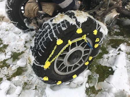 Bilder vom Schneekettentest Ottinger QS Spur 200905 Ansicht von Oben