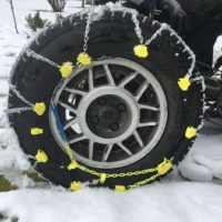 Bilder vom Schneekettentest Ottinger QS Spur 200905 Ansicht von Vorne