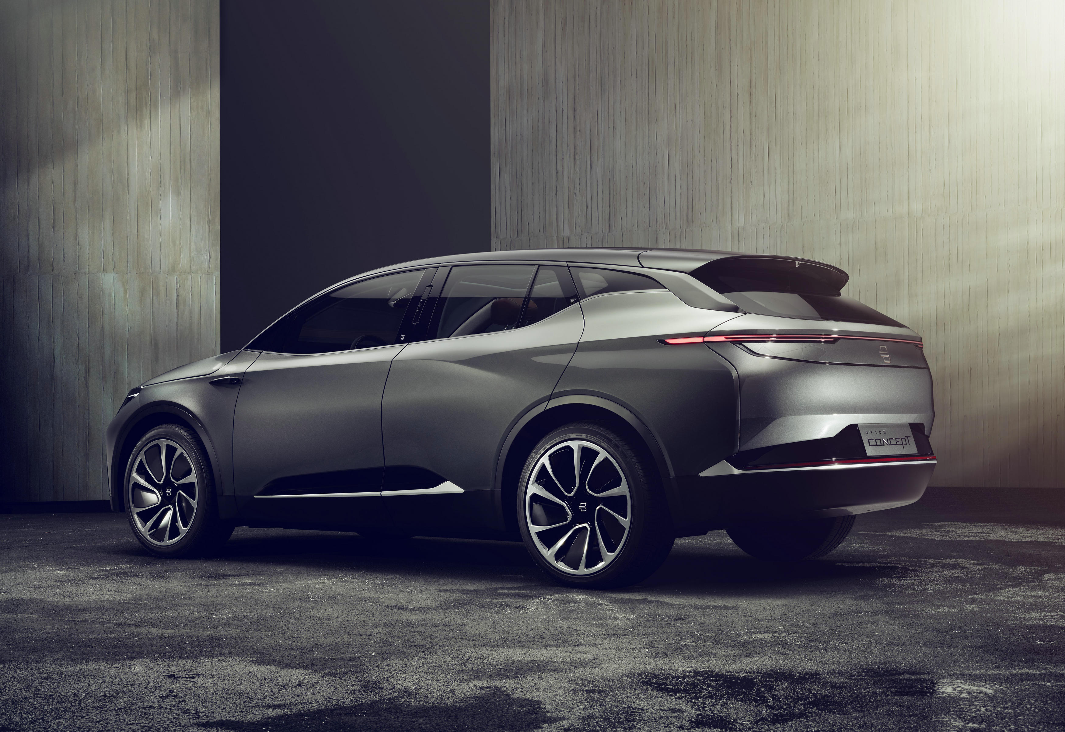 Byton M-Byte SUV Heckansicht des Concept Elektro-SUV Bildquelle: byton.com