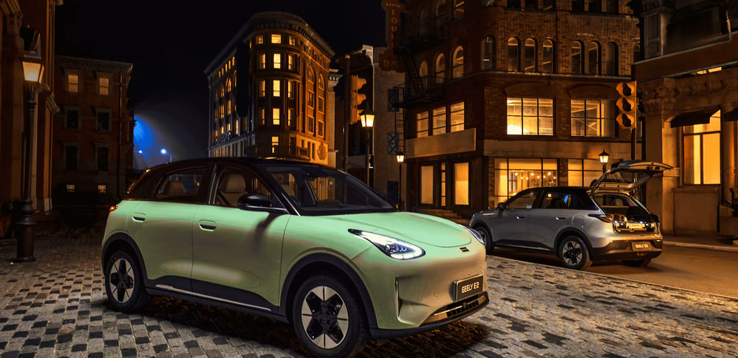 Der Geely E2 als E-Kleinwagen Bildquelle: geely.de