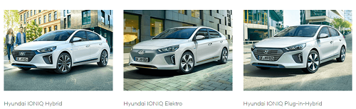 Der neue Hyundai Ioniq in 3 Varianten Hybrid Elektro Plugin-Hybrid Bildquelle: Hyundai.de