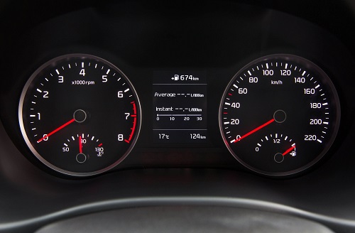 Der neue Kia Rio 2017 Tachoanzeige im neuen Rio Bildquelle: press.kia.com