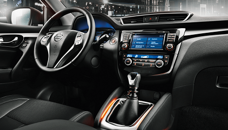 Erfahrungen zum Nissan Qashqai Bild vom Innenraum des Nissan Qashqai Bildquelle: nissan.de