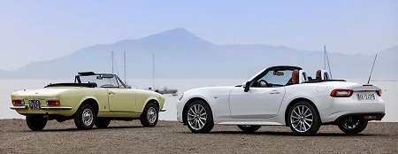 Fiat 124 Spider Erfahrungen Bild Alt und Neu 124 Spider Bildquelle: Fiat.de