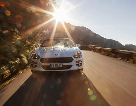 Fiat 124 Spider Erfahrungen Bild des 124 Spiders von Vorne-Front Bildquelle: fiat.de