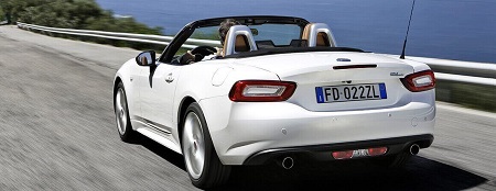 Fiat 124 Spider Erfahrungen Bild vom Heck Bildquelle: fiat.de