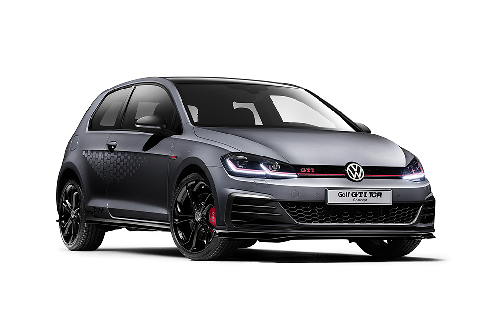 Golf GTI TCR Concept Daten Ansicht auf die Frontpartie Bildquelle: volkswagen-media-services.com