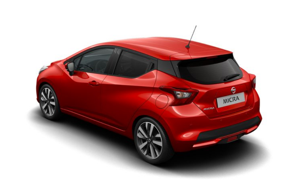 Heckansicht des neuen Micra 2017 im Nissan Micra Erfahrungsbericht Bildquelle: nissan.de