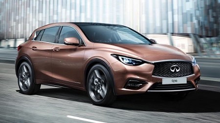 Infiniti Q30 Erfahrungsbericht Bild vom Infiniti Q30 von Vorne Bildquelle: infiniti.de