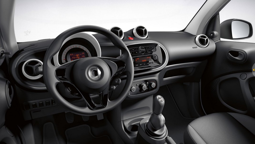 Innenraum des smart fortwo 453 Smart fortwo Erfahrungsbericht Bildquelle: smart.com