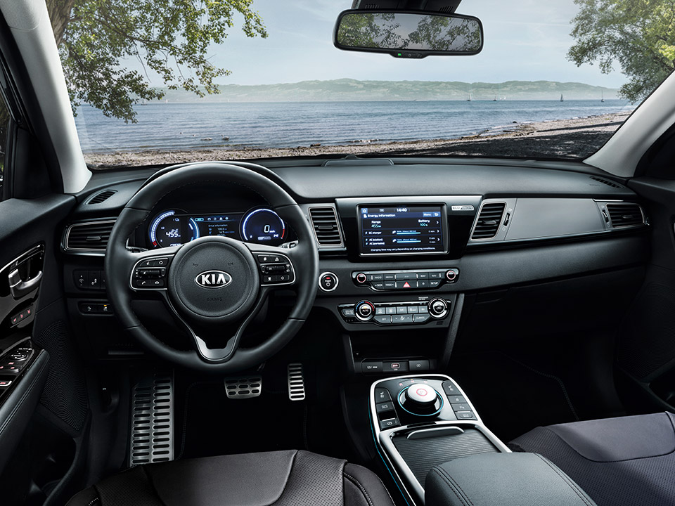 Innenraum im Kia e-Niro sowie Daten und Fakten Bildquelle: kia.com
