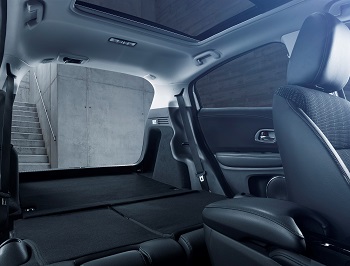 Der Honda HRV Innenraum Rücksitz Bildquelle: hondanews.eu
