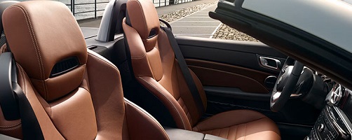 Mercedes SLC 300 Erfahrungen Bild vom Innenraum und der Ledersitze inkl. Airscarf Bildquelle: mercedes-benz.de