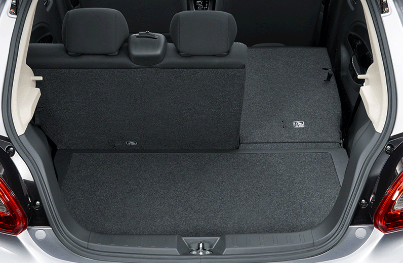 Mitsubishi Space Star Erfahrungen Kofferraumvolumen Bildquelle: mitsubishi-motors.de
