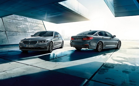 Neuer BMW 5er 2016 als Limousine Blick von der Seite Ansicht Front und Heck des neuen 5er BMW Bildquelle: bmw.de