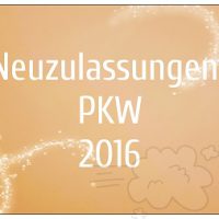Neuzulassungen 2016