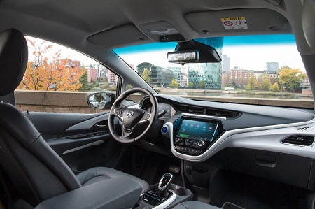 Opel Ampera-E 2017 das neue Elektroauto von Opel Blick in den Innenraum-Interieur des Ampera-E Bildquelle: media.gm.com