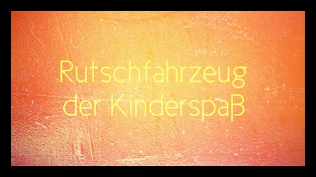 Ein Rutschfahrzeug der Kinderspaß