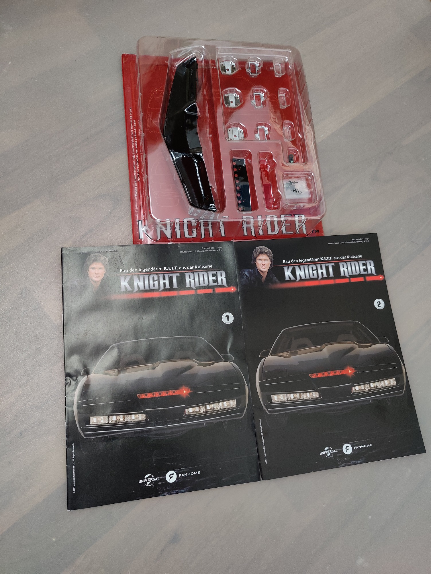 Sammlerbausatz von K.I.T.T. Teile 1-2