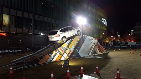 Seat 4 Elements Tour Berg Parcour Berganfahrhilfe und Bergabfahrhilfe im Einsatz