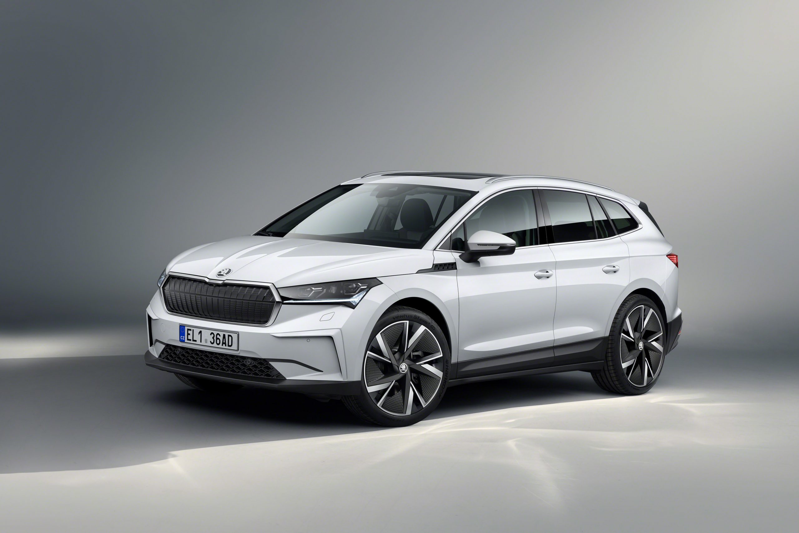Škoda Enyaq Anhängelast Blick auf die Front Bildquelle: Skoda
