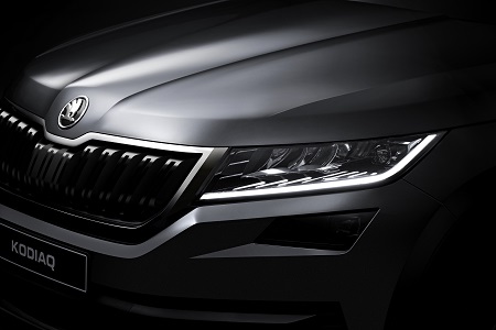 Skoda Kodiaq Frontansicht LED Kühlergrill