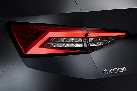 Skoda Kodiaq Heckleuchten Heckansicht