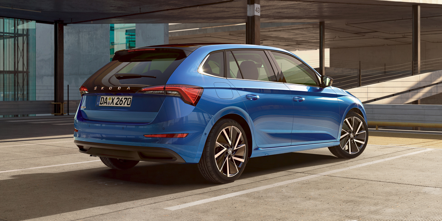 Skoda Scala Daten und Fakten Heckansicht des Scala 2019 Bildquelle: skoda-auto