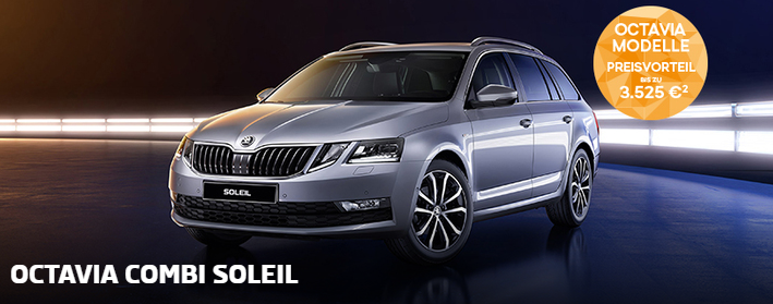 Skoda Soleil Modelle der Skoda Octavia Kombi mit Preisvorteil Bildquelle: skoda-auto.de