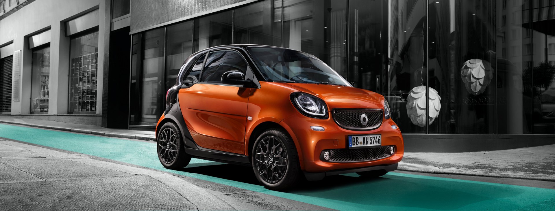 Smart fortwo Erfahrungsbericht Bild von der Front des smart fortwo 453 Bildquelle: smart.com