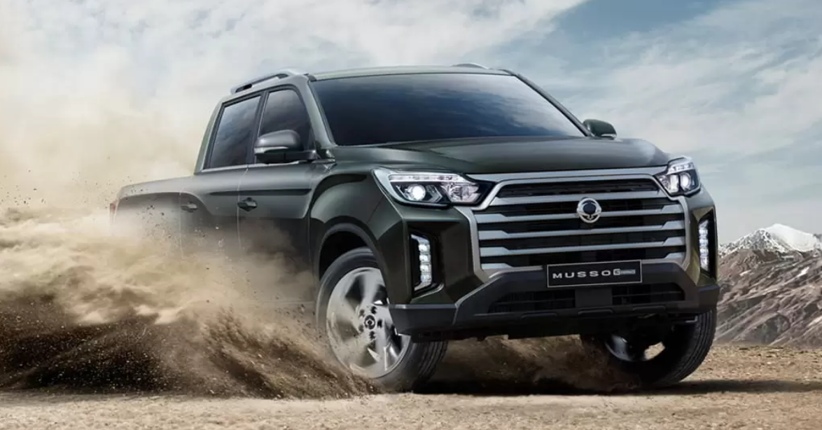 Ssangyong Musso als Zufahrzeug, ist die Zuglast ausreichend Bildquelle: Ssangyong