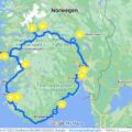 Urlaubsrouten mit dem Auto, mit Zelt auf dem Dach Bildquelle: Google Maps