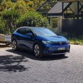 VW ID.4 Anhängelasten, Blick auf die Front mit Anhänger Bildquelle: Volkswagen