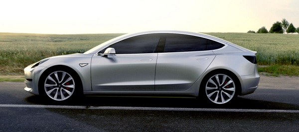 Tesla Model 3 Seite
